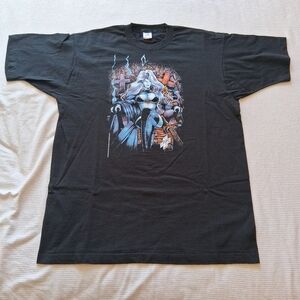 Vintage 1990s Chaos Comics Lady Death Single Stitch Black T-Shirt Adult XL